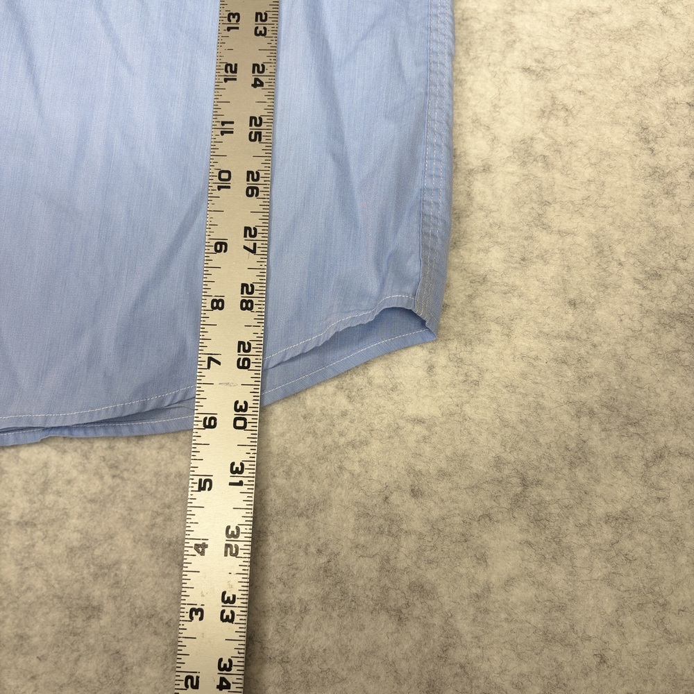 Ralph Lauren Shirt Men’s Medium Blue Long Sleeve Button Front Classic fit - Picture 7 of 8